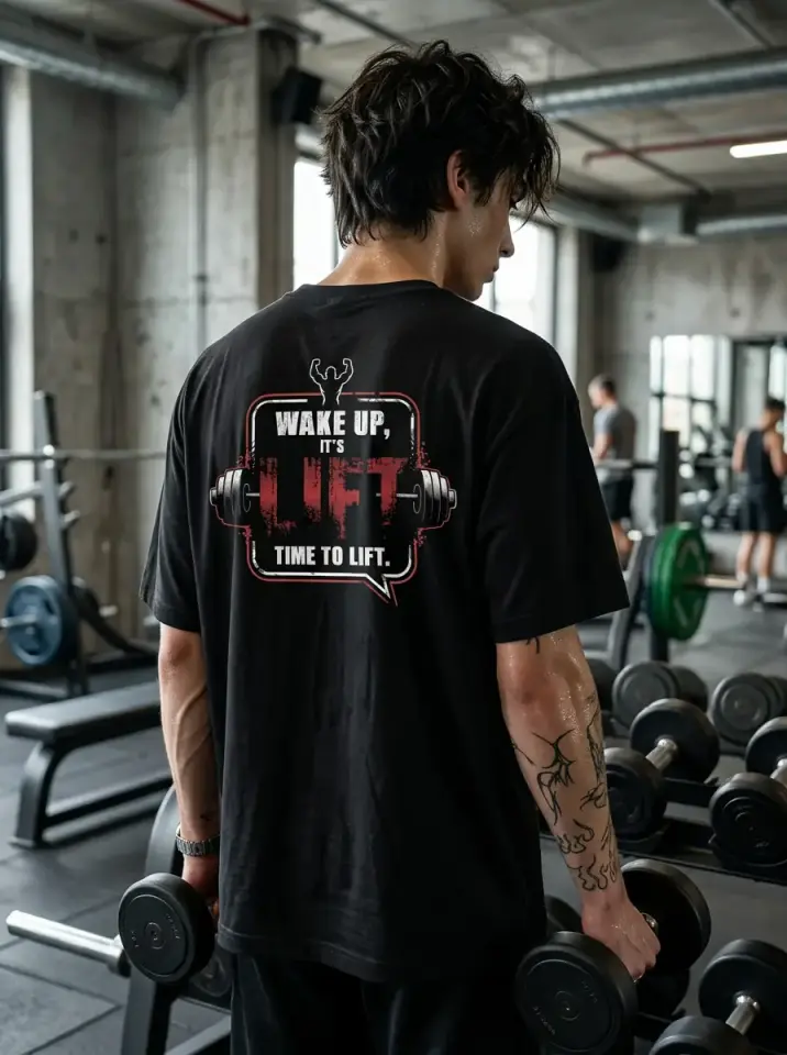 Wake Up It’s Time To Lift Oversized T-Shirt