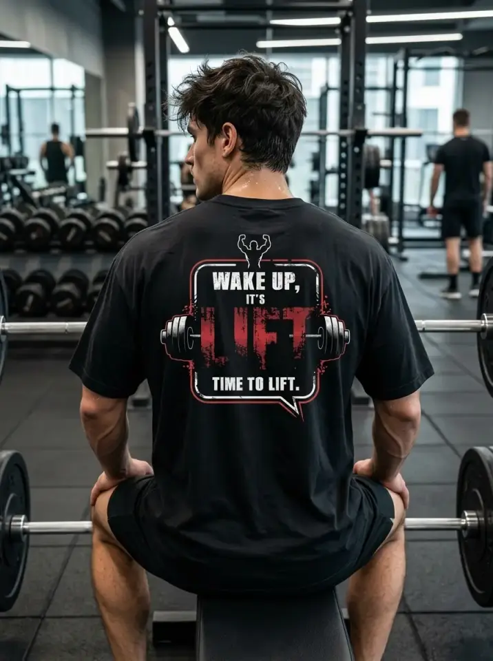 Wake Up It’s Time To Lift Oversized T-Shirt