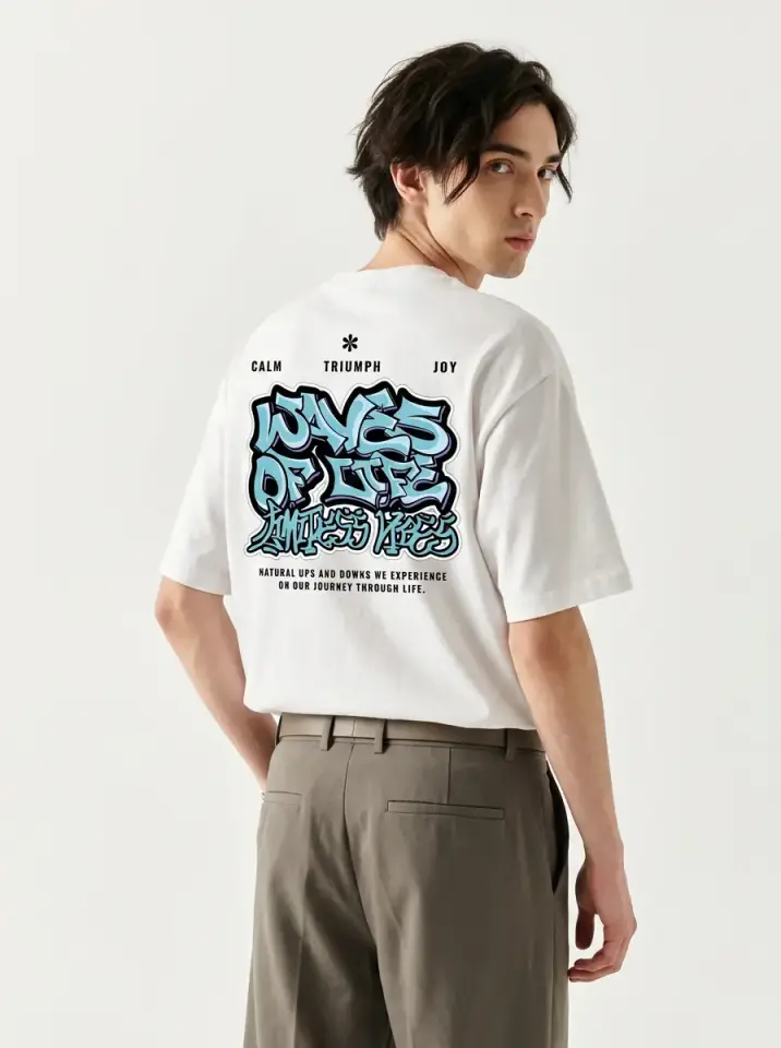 Waves Of Life Limitless Vibes Oversized T-Shirt