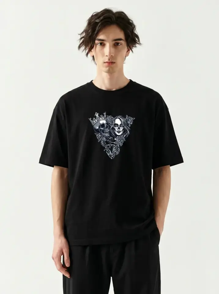 Dark Skull Oversized T-Shirt