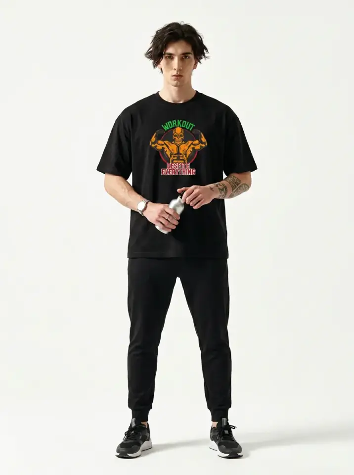 Workout Despite Everything Oversized T-Shirt