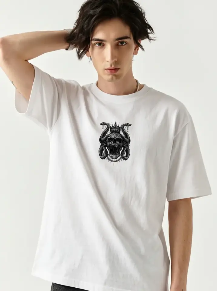 Royal Skull Oversized T-Shirt
