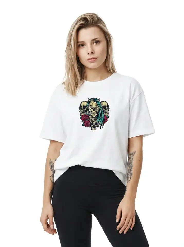 Skull Oversized T-Shirt