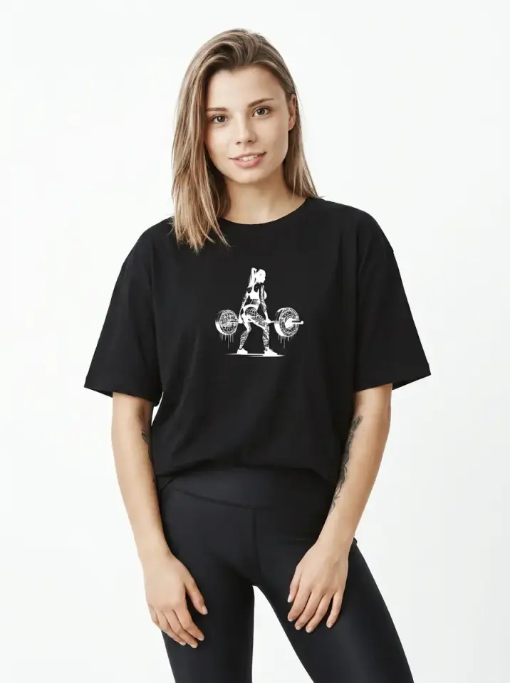 Deadlift Queen Oversized T-Shirt