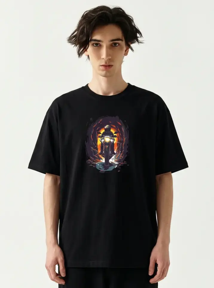 Motorcycle Oversized T-Shirt