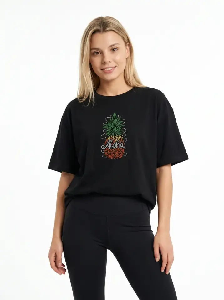 Aloha Pineapple Oversized T-Shirt