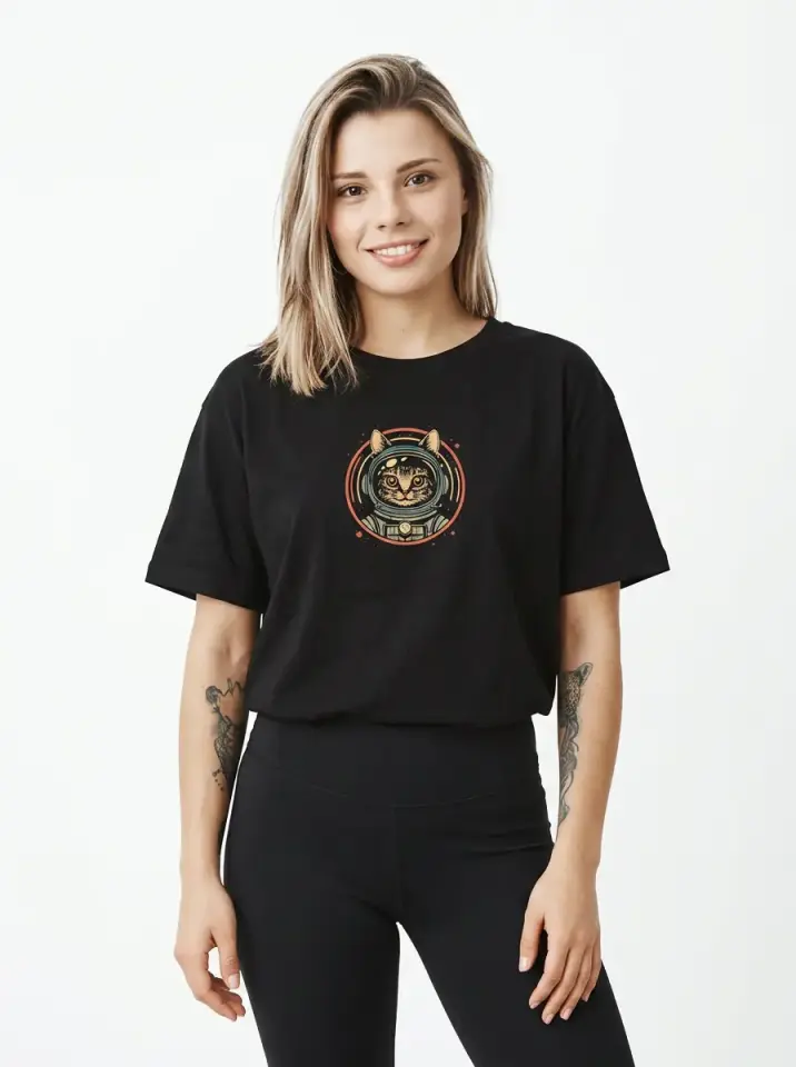Cosmic Cat Oversized T-Shirt