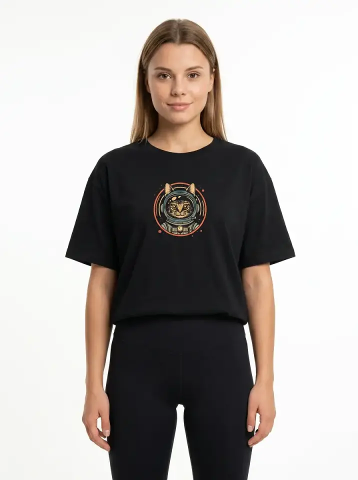 Cosmic Cat Oversized T-Shirt