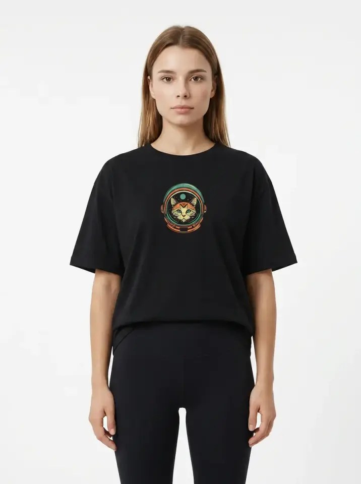 Galaxy Cat Oversized T-Shirt