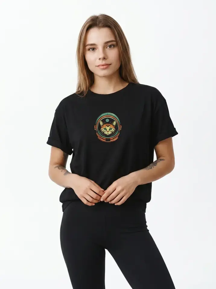 Galaxy Cat Oversized T-Shirt