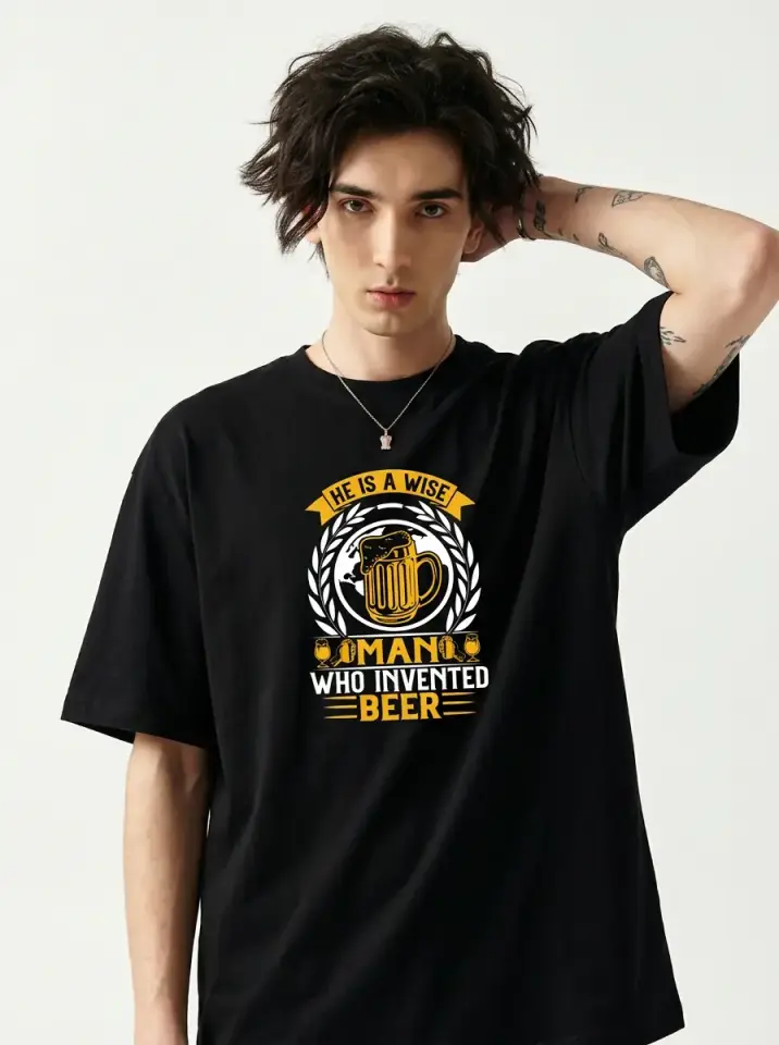 Beer Quote Oversized T-Shirt
