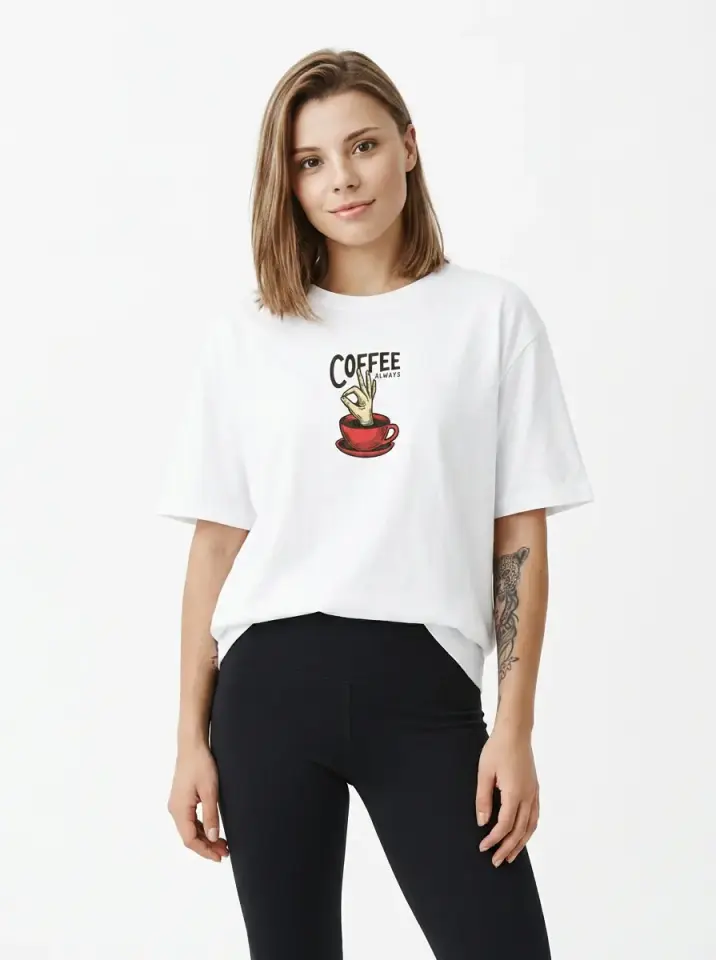 Vintage Coffee Oversized T-Shirt