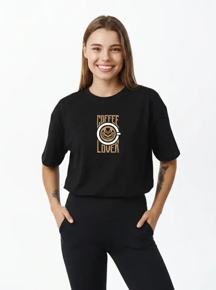 Coffee Lover Oversized T-Shirt