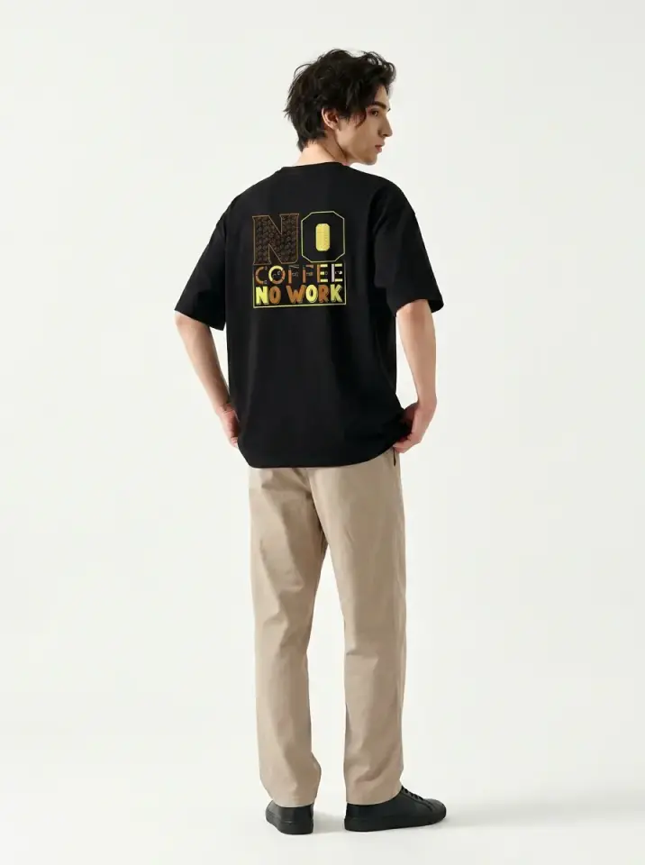No Coffee No Work Oversized T-Shirt