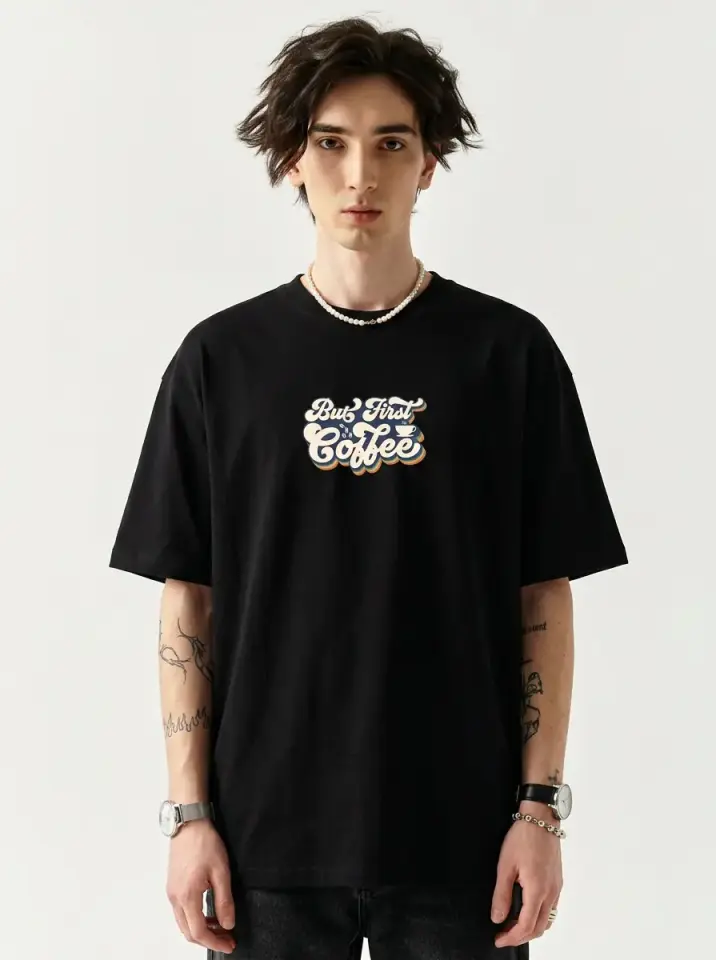 But First Coffee Oversized T-Shirt