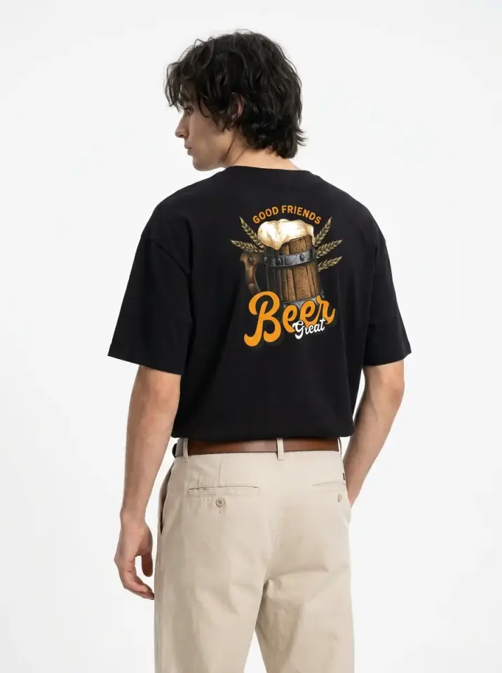 Good Friends Beer Great Oversized T-Shirt