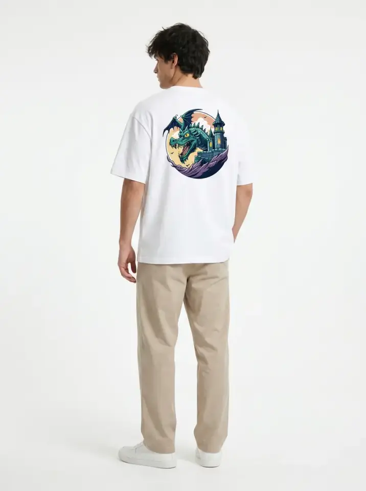 Dragon Castle Oversized T-Shirt