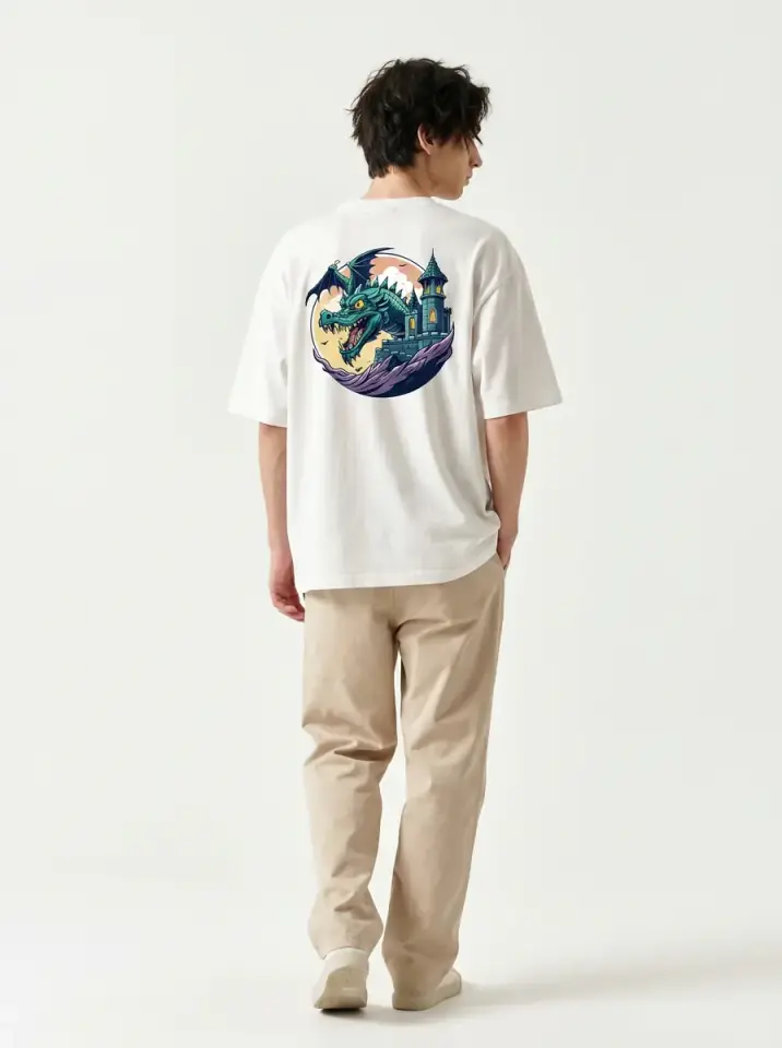 Dragon Castle Oversized T-Shirt