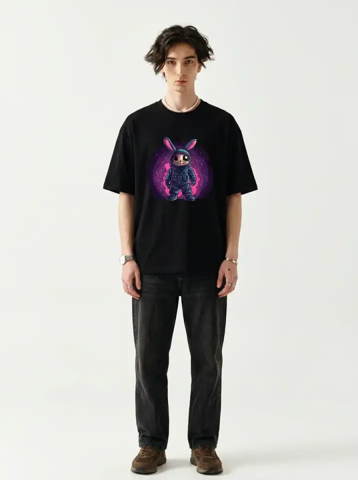 Space Bunny Oversized T-Shirt
