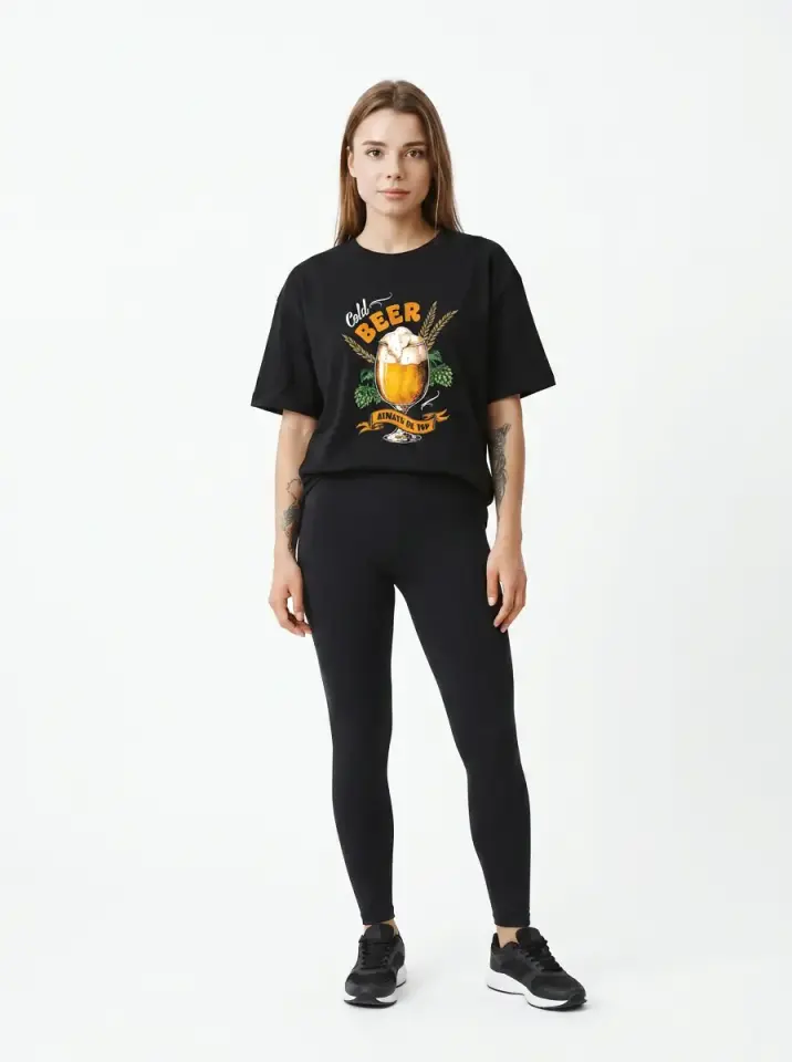 Beer Always On Top Oversized T-Shirt