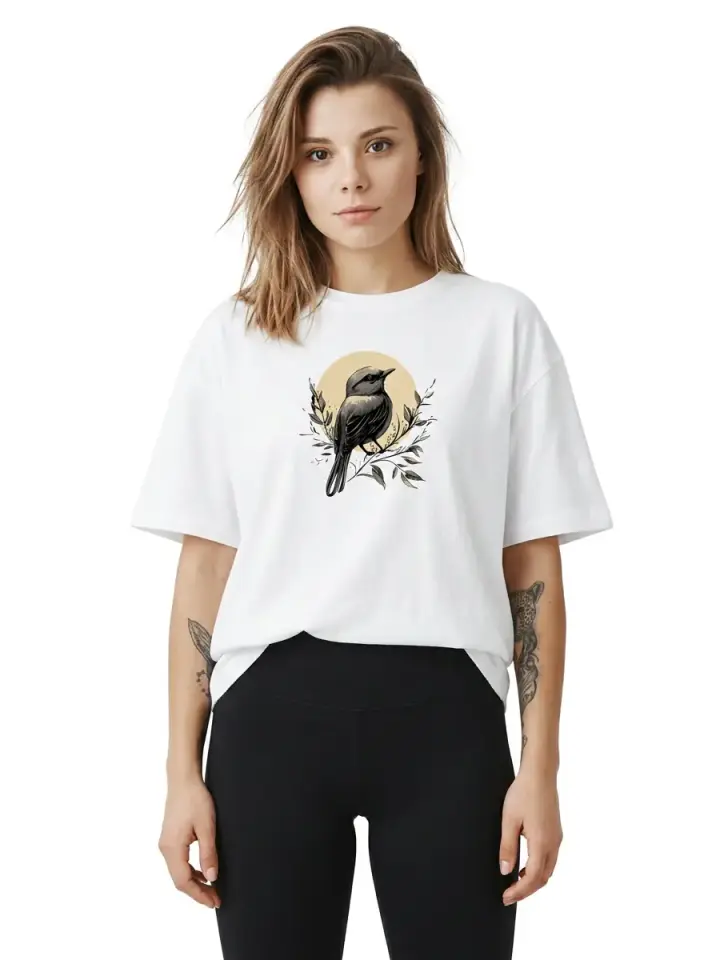 Moon Bird Oversized T-Shirt