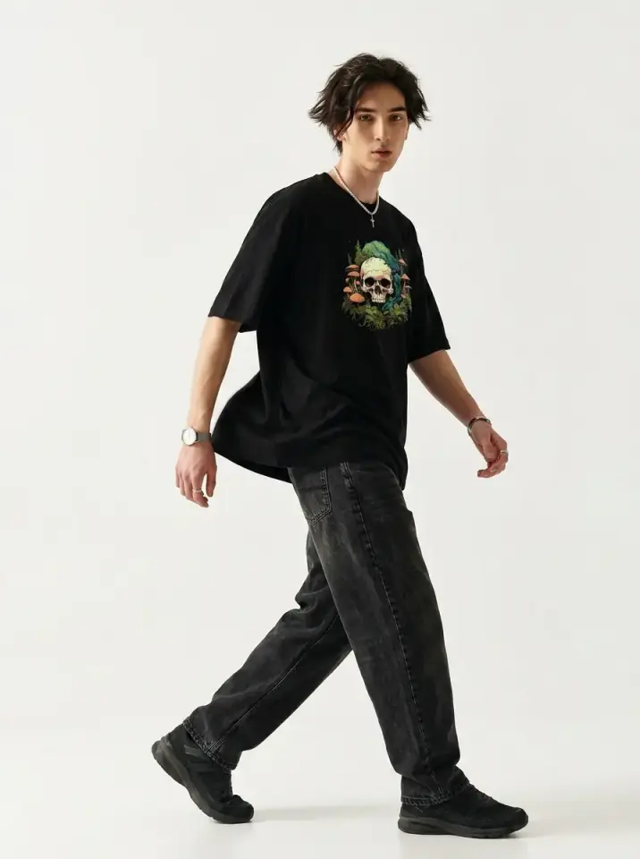 Forest Skull Oversized T-Shirt