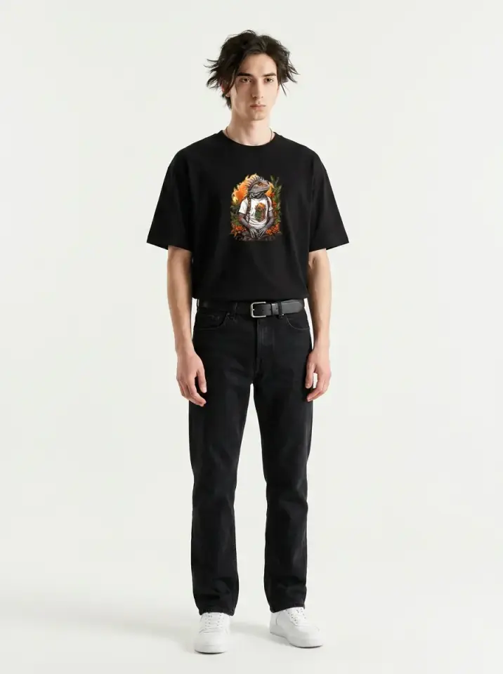 Iguana Mood Oversized T-Shirt