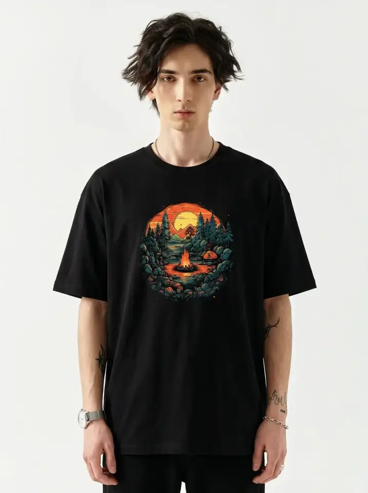 Campfire Escape Oversized T-Shirt