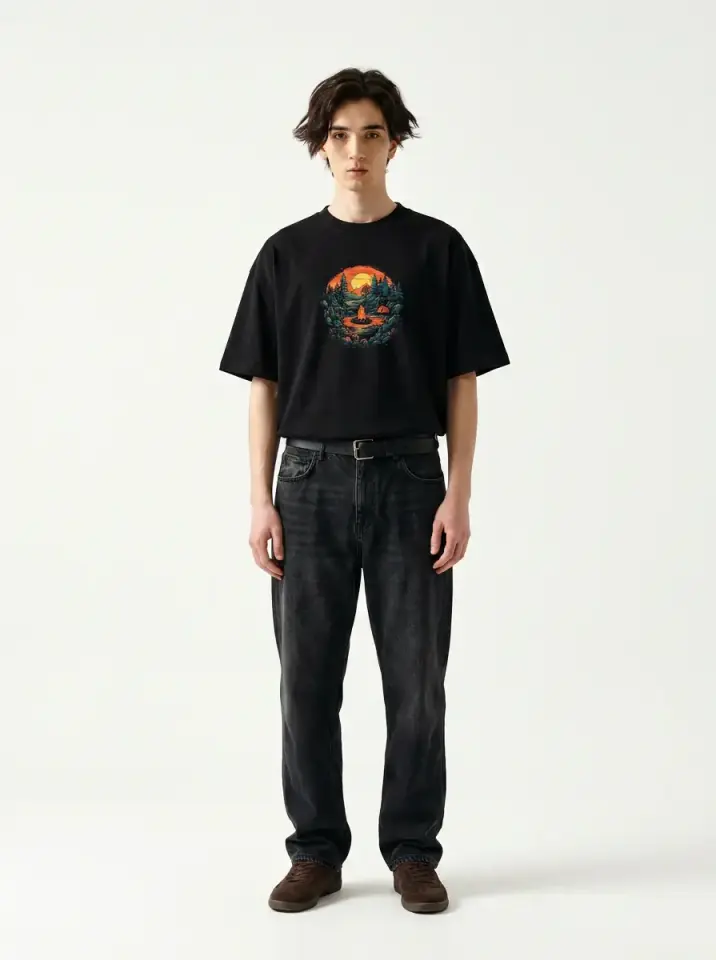 Campfire Escape Oversized T-Shirt
