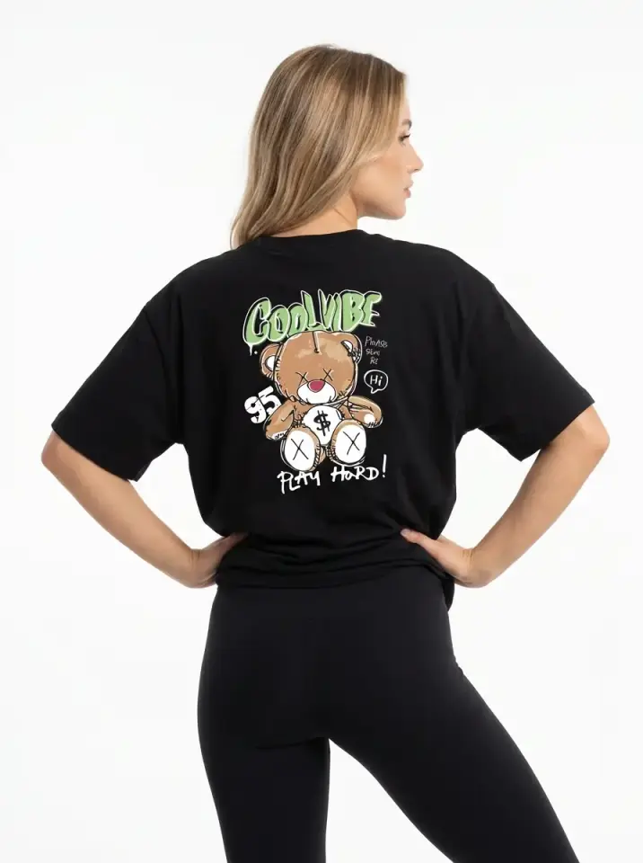 Cool Vibe Teddy Oversized T-Shirt