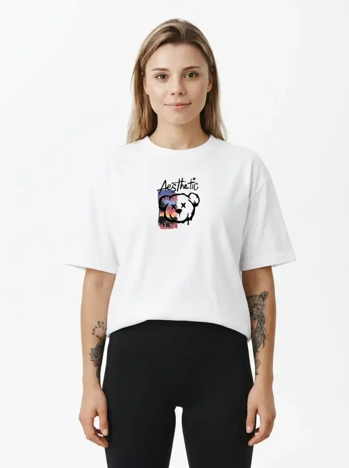AESTHETIC Teddy Oversized T-Shirt