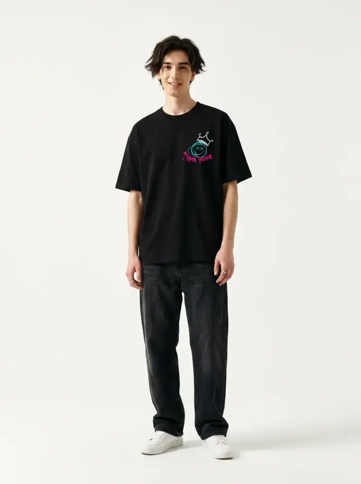Smile More Oversized T-Shirt