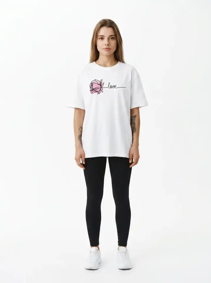 Love Rose Oversized T-Shirt