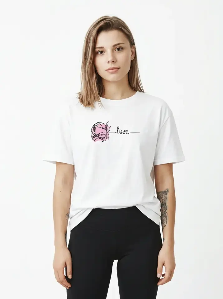 Love Rose Oversized T-Shirt