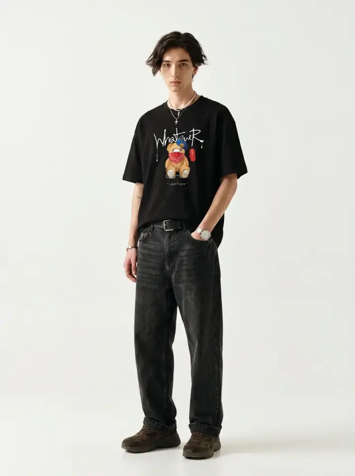 Whatever Bear Oversized T-Shirt