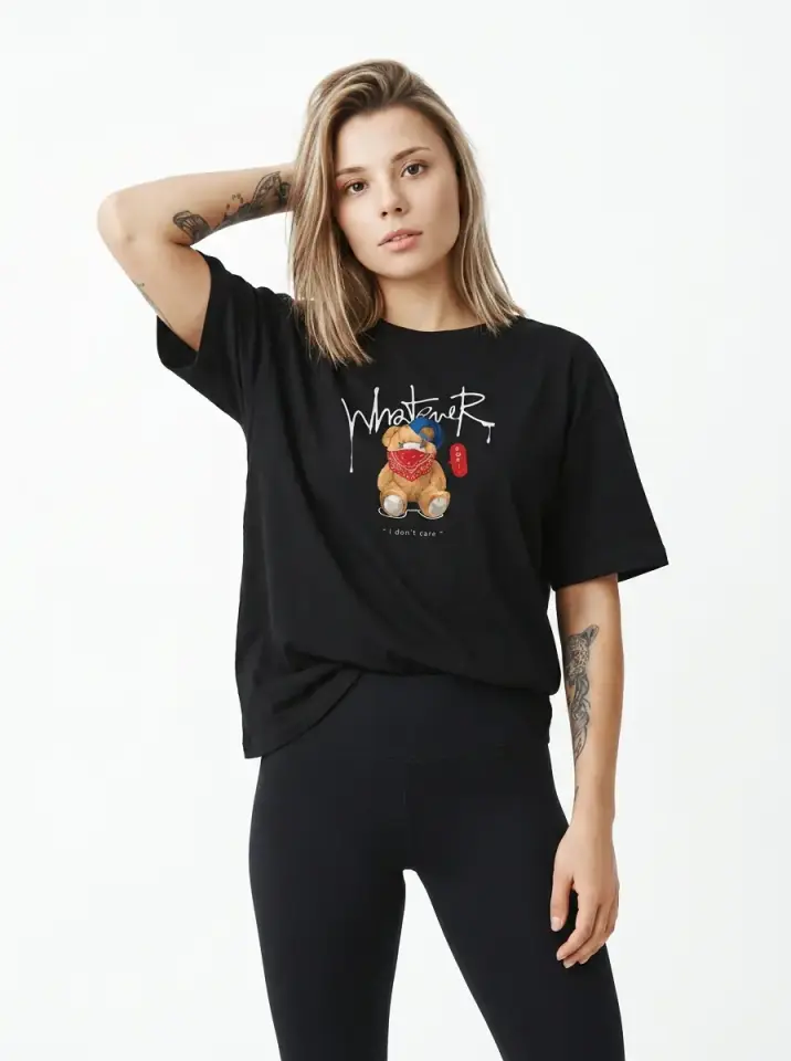 Whatever Bear Oversized T-Shirt