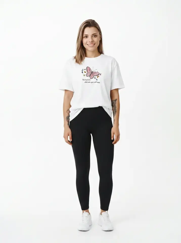 Butterfly Happiness Oversized T-Shirt