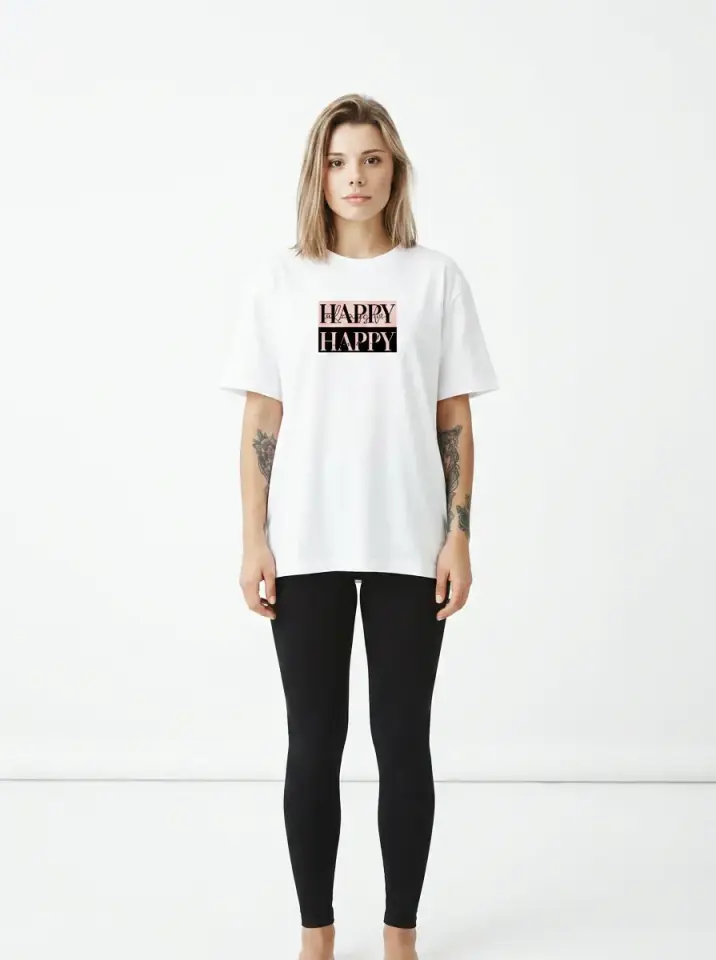 Happy Happy Oversized T-Shirt