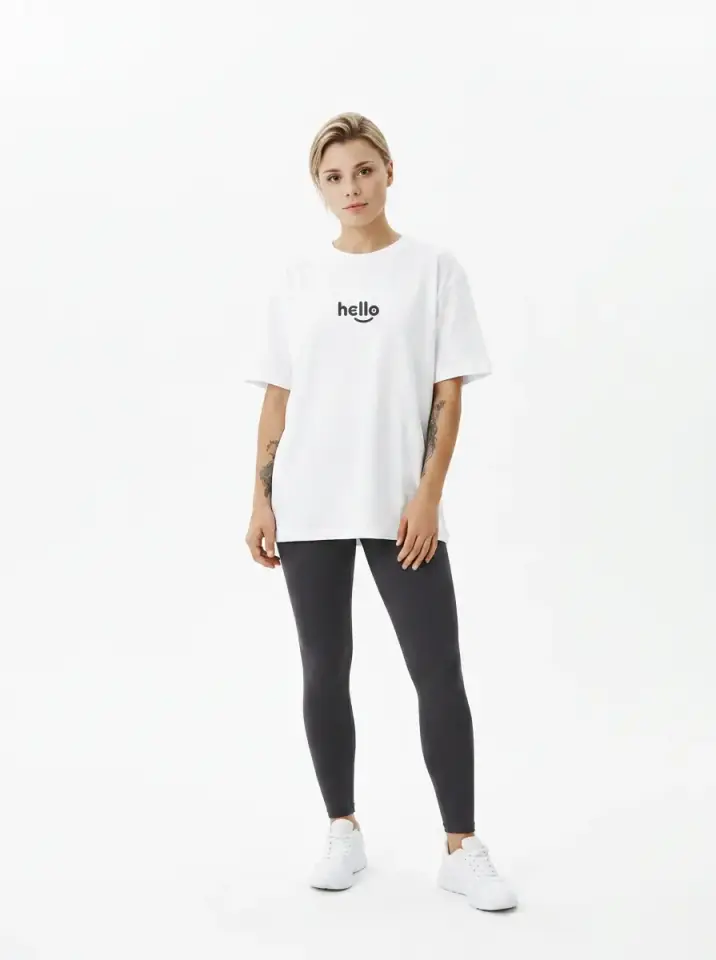 Hello Smile Oversized T-Shirt